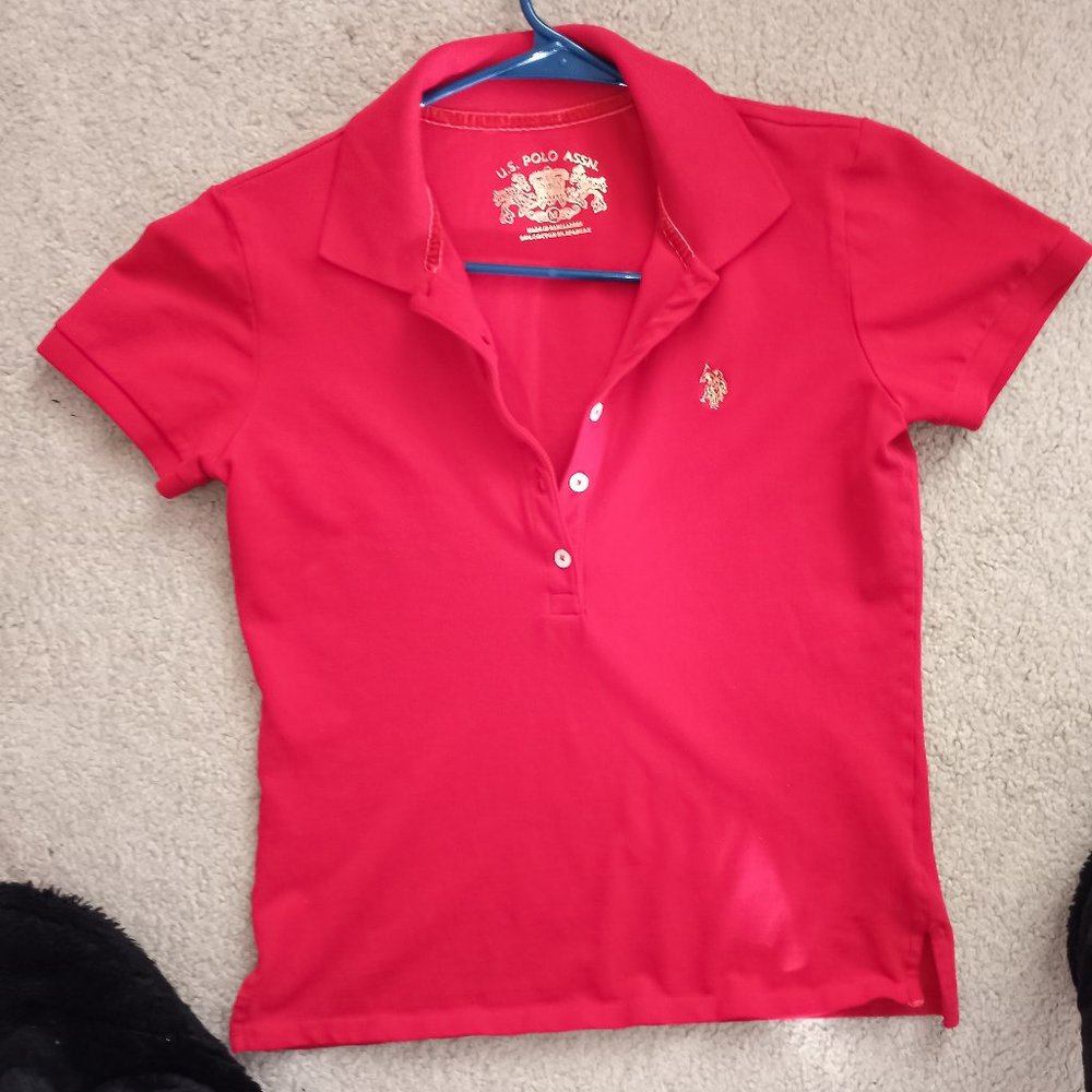 U.S. POLO ASSOCIATION INTERLOCK POLO SHIRT, size M